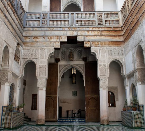 Fez,Morocco,Apr,5,2012,,Interior,Courtyard,At,Dar,Adiyel
