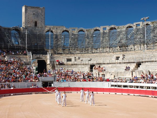 Bullfight,Show,In,The,Roman,Arena,Of,Arles,,France